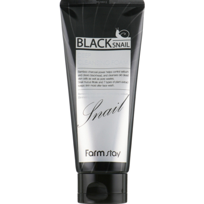 Пенка для лица с муцином черной улитки FarmStay Black Snail Deep Cleansing Foam