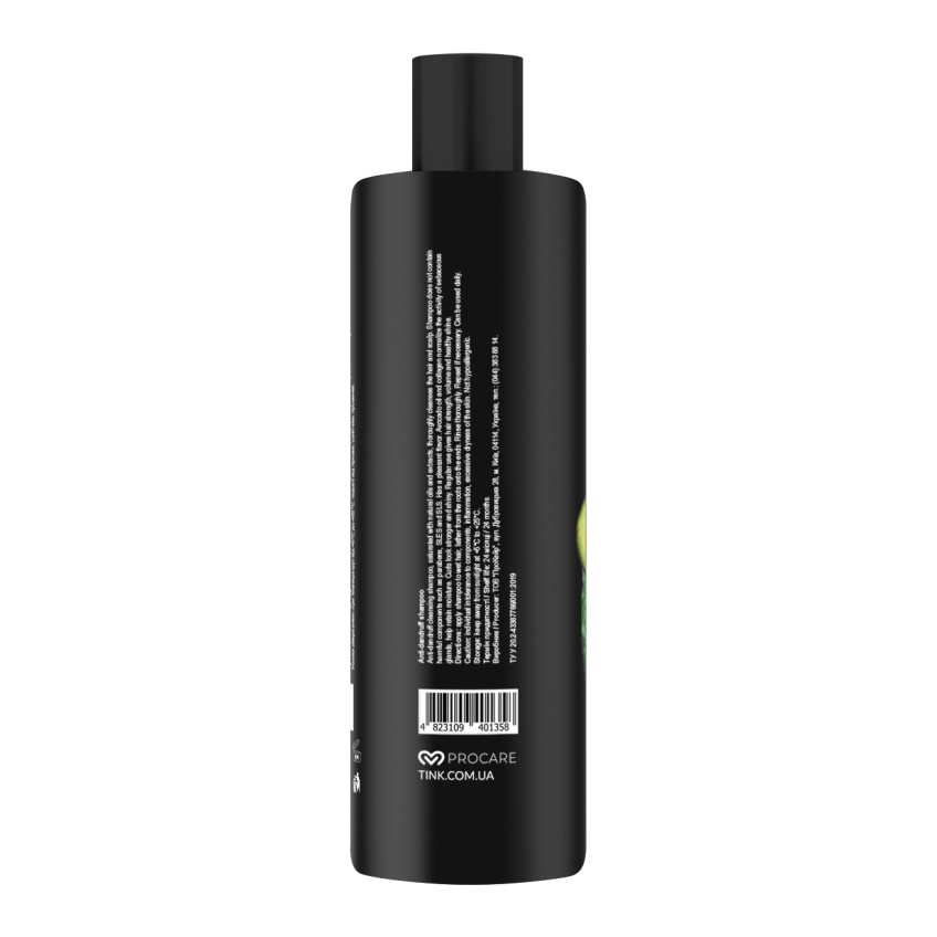 Шампунь против перхоти Авокадо и коллаген Tink SuperFood For Hair Avocado & Collagen Shampoo