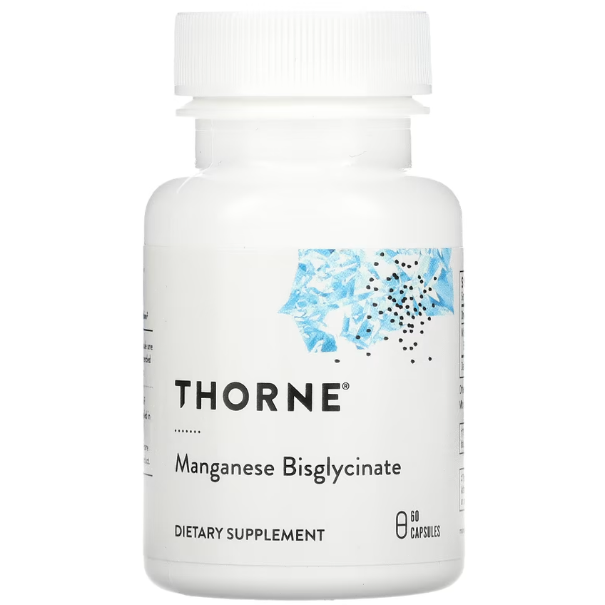 Бисглицинат марганца / Manganese Bisglycinate, Thorne Research, 15 мг, 60 капсул