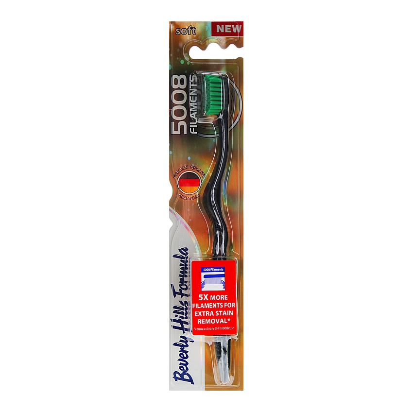 Щетка зубная Beverly Hills Formula 5008 Filament Multi-Colour Toothbrush Черная