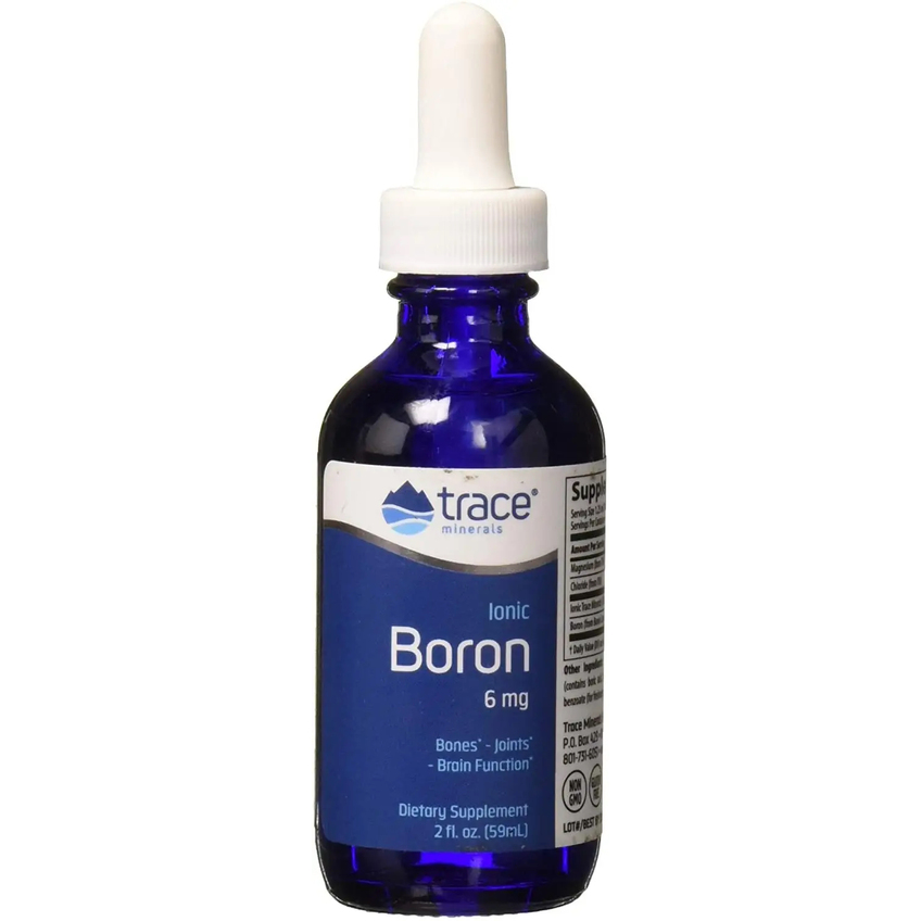Бор іонізований рідкий / Liquid Ionic Boron, Trace Minerals Research, 6 мг, 59 мл