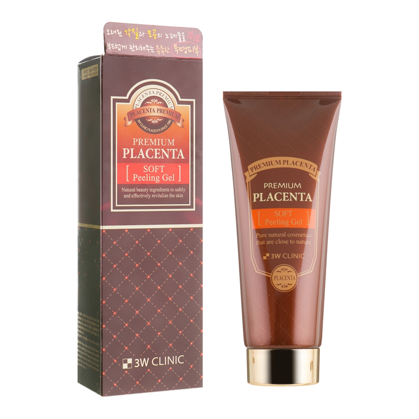 Пілінг-гель з екстрактом плаценти 3W Clinic Premium Placenta Soft Peeling Gel