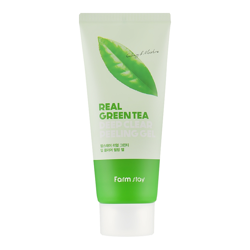 Глубоко очищающий пилинг-гель для лица FarmStay Green Tea Deep Clear Peeling Gel