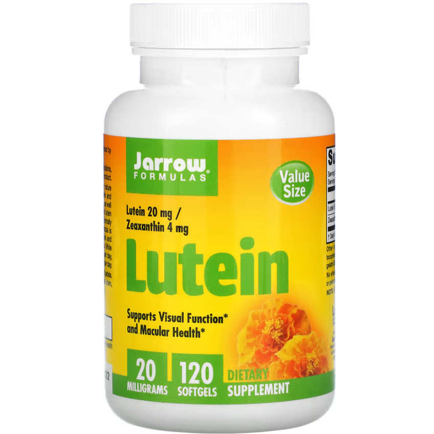 Лютеин / Lutein, Jarrow Formulas, 20 мг, 120 гелевых капсул