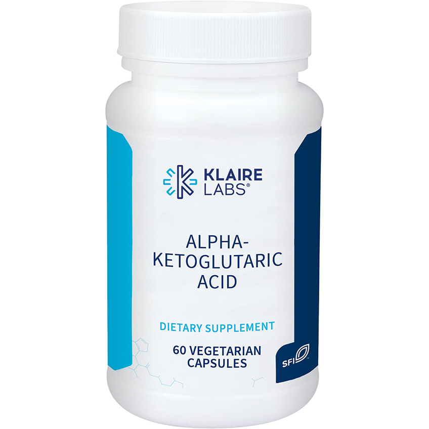 Альфа-кетоглутарова кислота / Alpha-Ketoglutaric Acid, Klaire Lab, 300 мг, 60 капсул