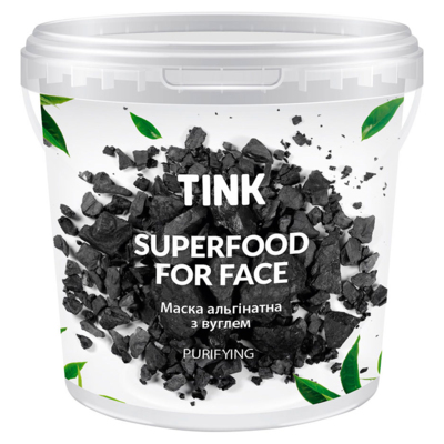 Маска альгінатна очищувальна «Вугілля-Ретинол» Tink SuperFood For Face Alginate Mask
