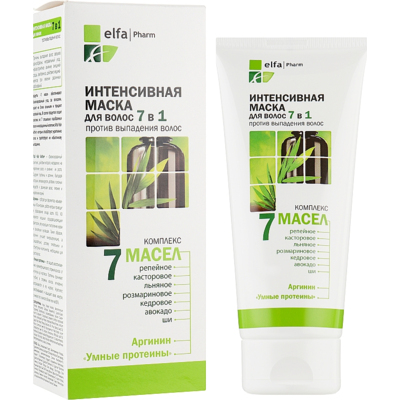 Интенсивная маска для волос «7 масел» 7 в 1 Elfa Pharm