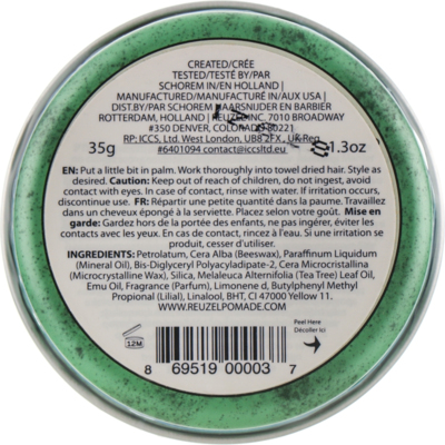 Помада для укладки волос Reuzel Green Grease Medium Hold Pomade