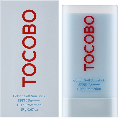 Солнцезащитный стик для лица Tocobo Cotton Soft Sun Stick SPF50+ PA++++