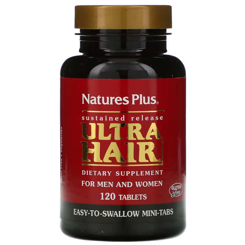 Комплекс для волос для мужчин и женщин / Ultra Hair For Men & Women, Nature's Plus, 120 таблеток