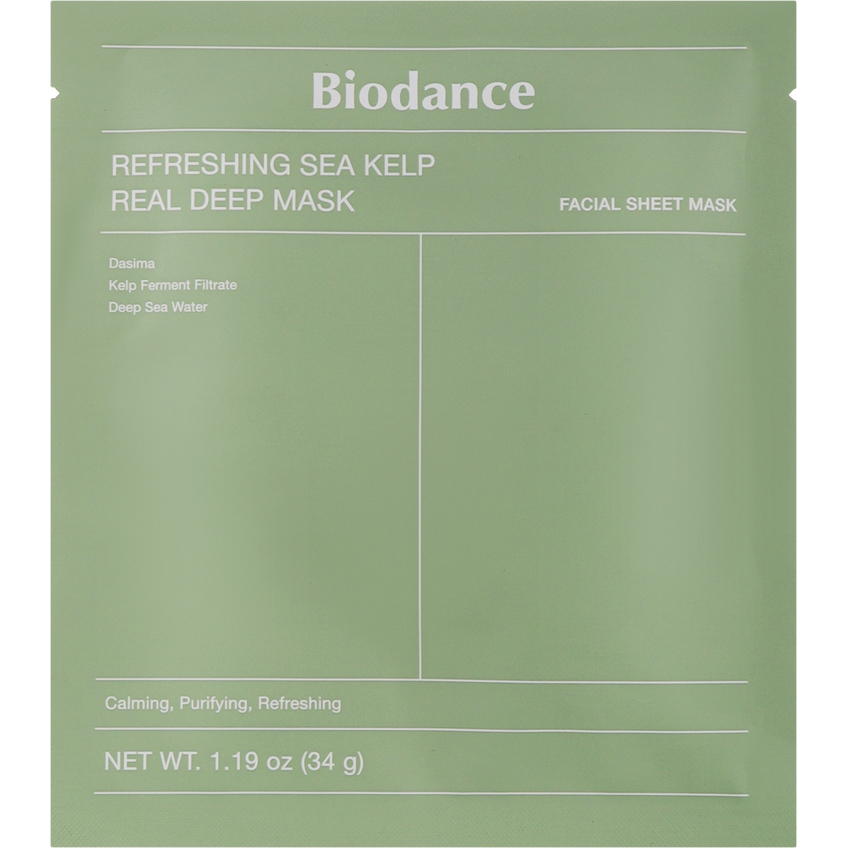 Гидрогелевая маска с морской ламинарией Biodance Refreshing Sea Kelp Real Deep Mask