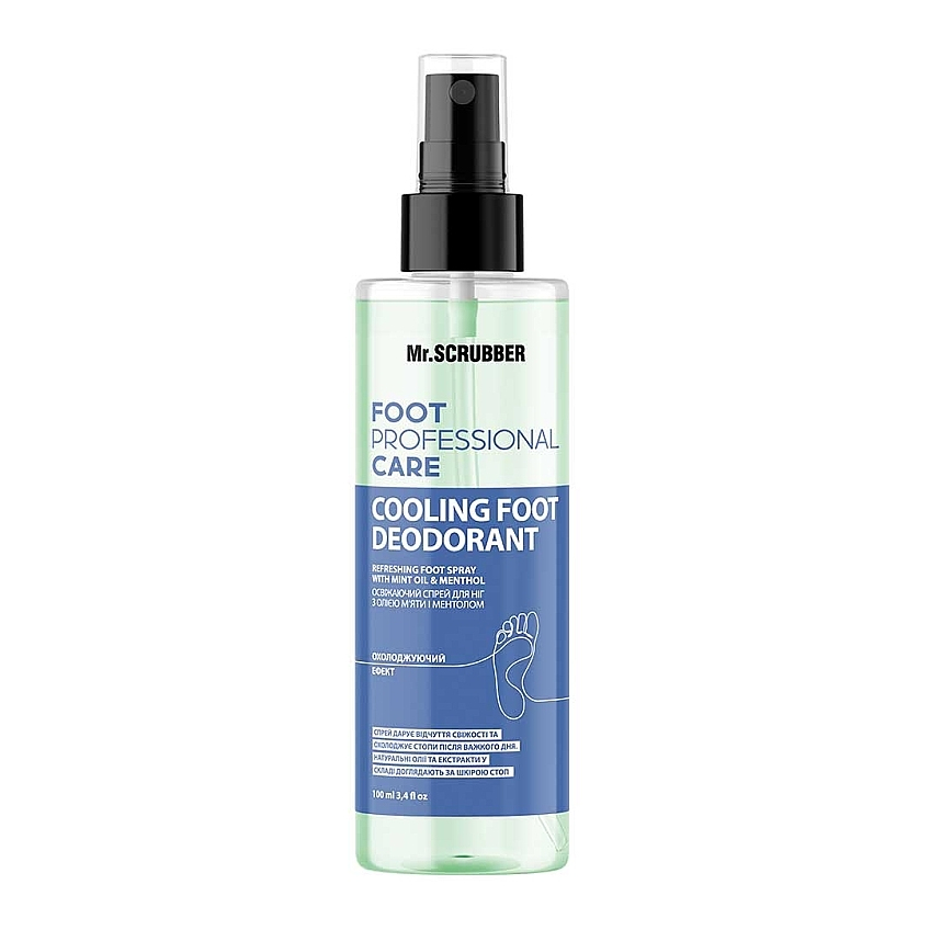 Освежающий спрей для ног с маслом мяты и ментолом Mr.Scrubber Foot Professional Care