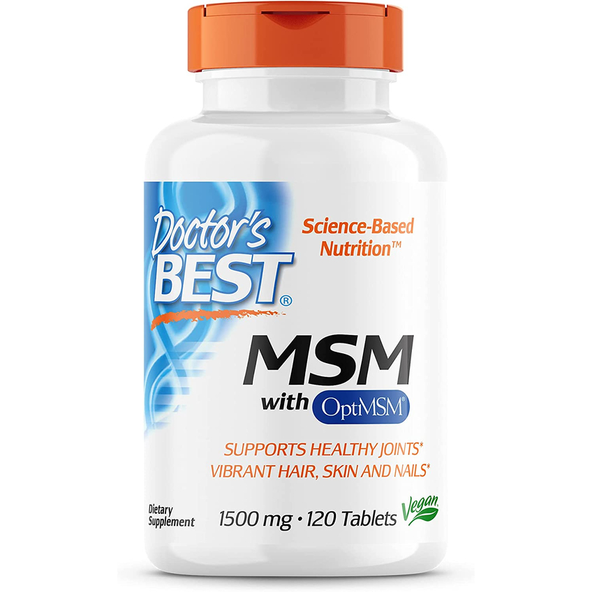 Метілсульфонілметан / MSM, Doctor's Best, 1500 мг, 120 таблеток
