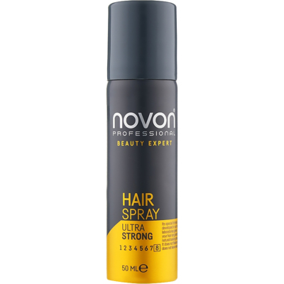 Лак для укладки волос ультрасильной фиксации Novon Professional Hairspray Ultra Strong