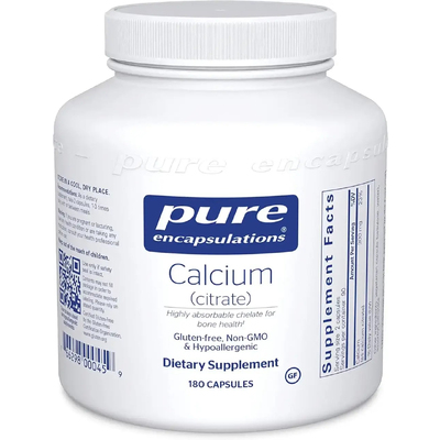 Кальцій (цитрат) / Calcium (citrate), Pure Encapsulations, 150 мг, 180 капсул