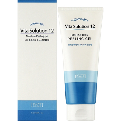 Пилинг-гель для лица увлажняющий Jigott Vita Solution 12 Moisture Peeling Gel