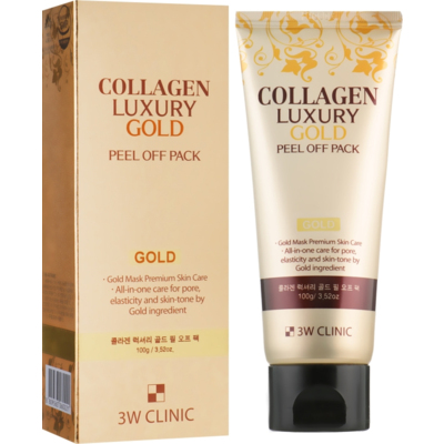 Золотая маска-пленка 3W Clinic Collagen & Luxury Gold Peel Off Pack