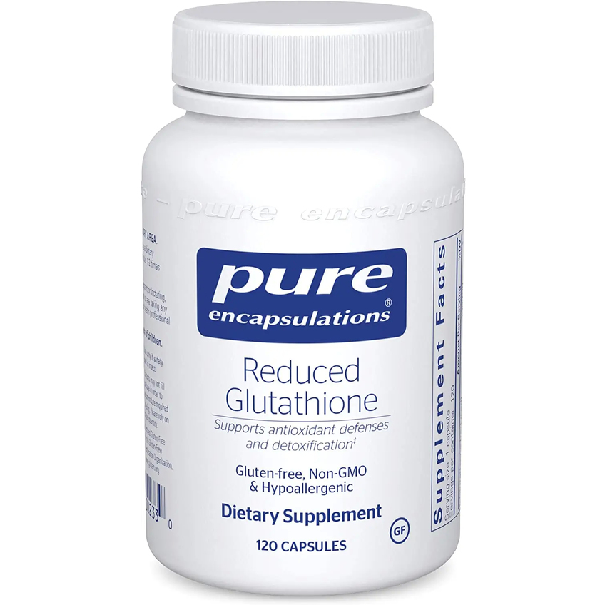 Сниженный глутатион / Reduced Glutathione, Pure Encapsulations, 100 мг, 120 капсул