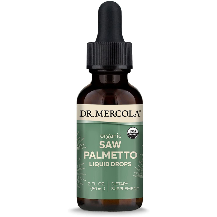 Со пальметто / Organic Saw Palmetto Liquid Drops, Dr. Mercola, 320 мг, 60 мл