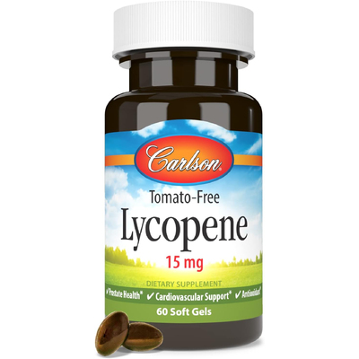 Ликопин (без томатов) / Lycopene (Tomato-Free), Carlson Labs, 15 мг, 60 гелевых капсул