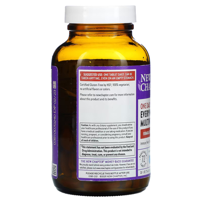 Мультивитамины для женщин от 55+ (один раз в день) / One Daily Every Woman's Multivitamin 55+, New Chapter, 72 таблетки