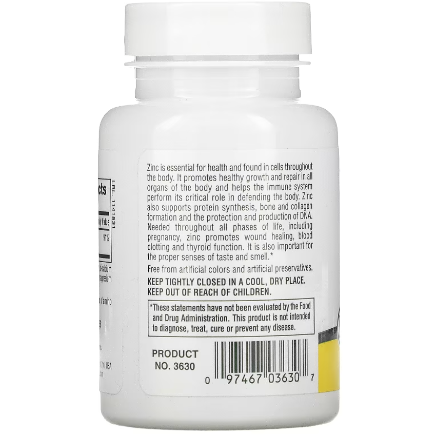 Цинк / Zinc, Nature's Plus, 10 мг, 90 таблеток