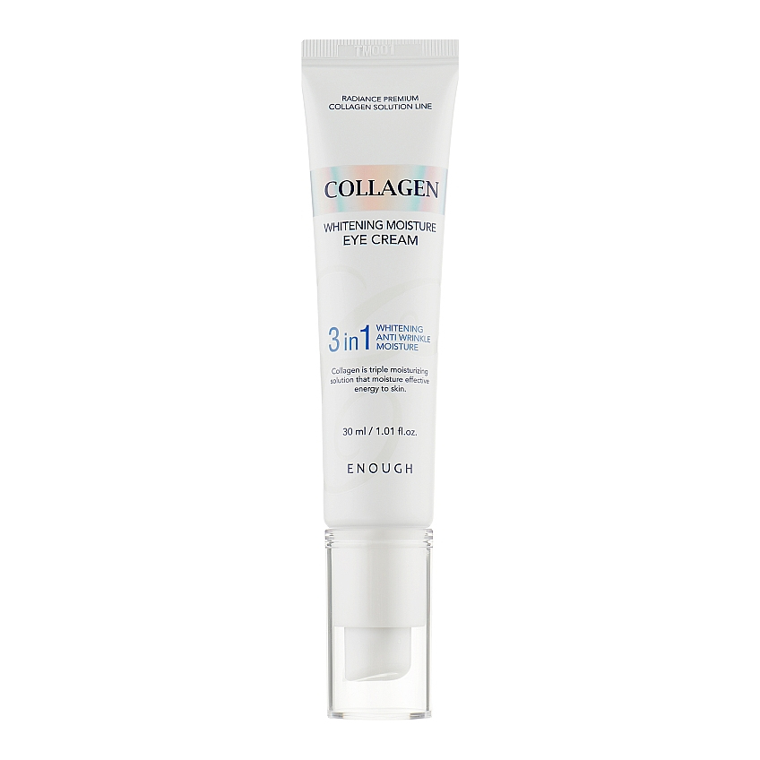 Осветляющий крем для век с коллагеном Enough Collagen 3 in 1 Whitening Moisture Eye Cream