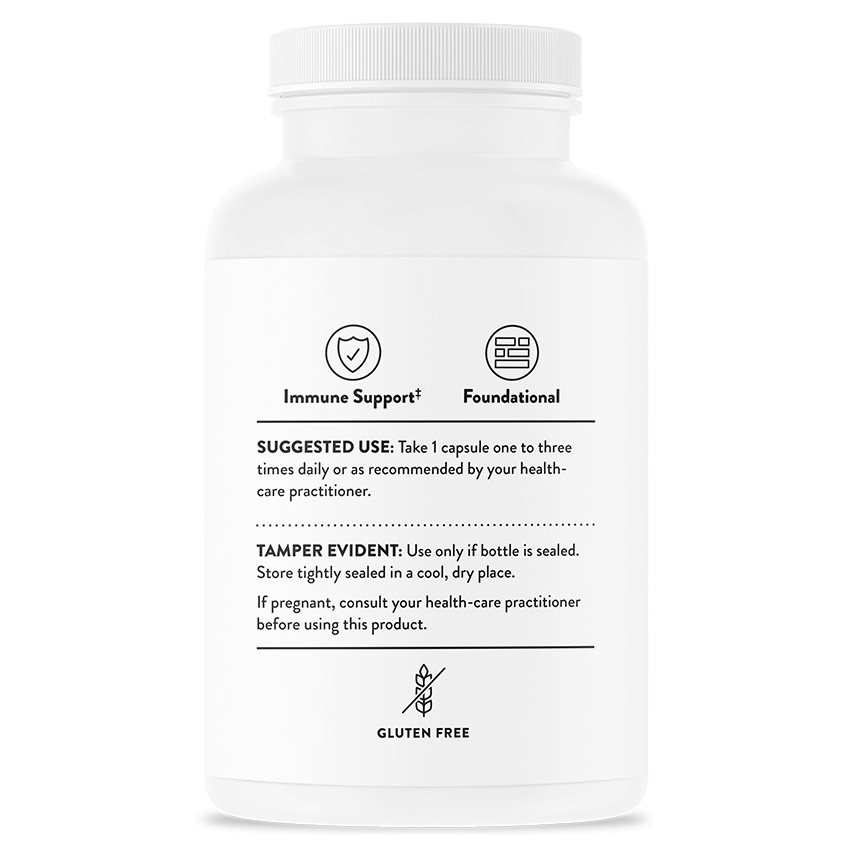 Витамин С с флавоноидами / Vitamin C with Flavonoids, Thorne Research, 500 мг, 180 капсул