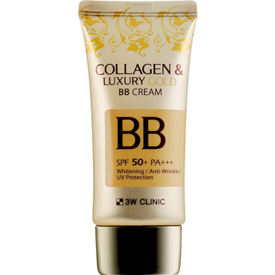 ВВ-крем для лица 3W Clinic Collagen & Luxury Gold BB Cream SPF50+/PA+++