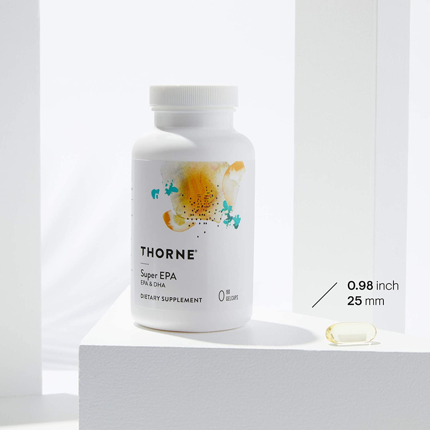 Омега-3 / Super EPA, EPA & DHA, Thorne Research, 90 капсул