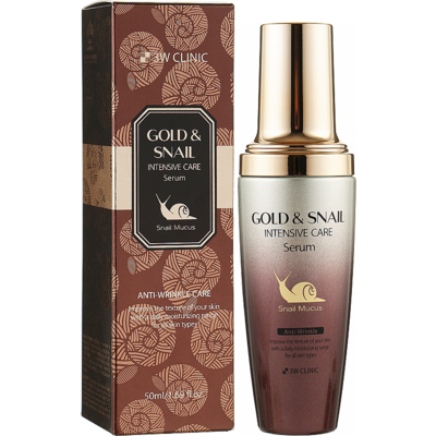 Омолаживающая сыворотка для лица 3W Clinic Gold & Snail Intensive Care Serum