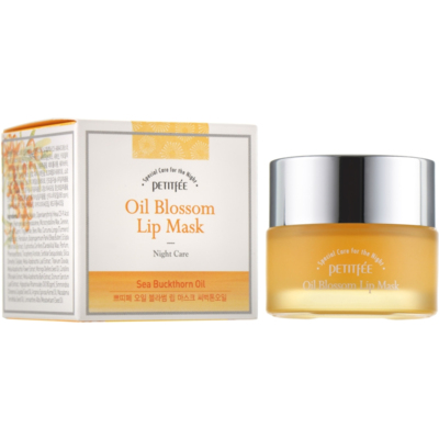 Ночная маская для губ с витамином Е и маслом облепихи Petitfee Oil Blossom Lip Mask