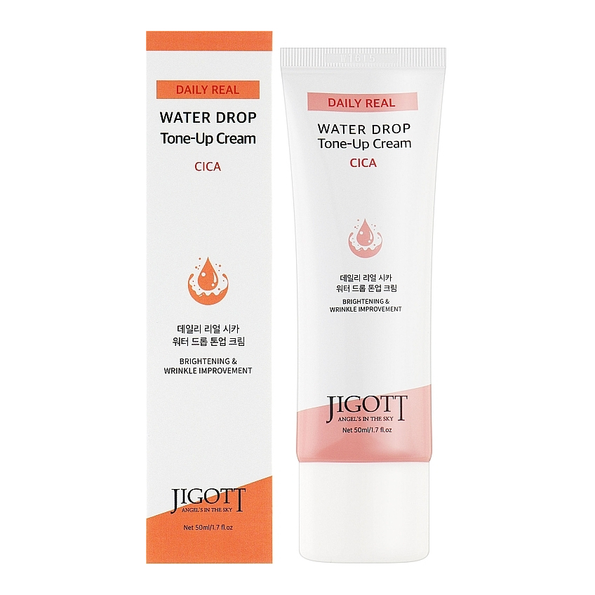 Увлажняющий крем для лица с центелой Jigott Lifting Cica Water Drop Tone Up Cream