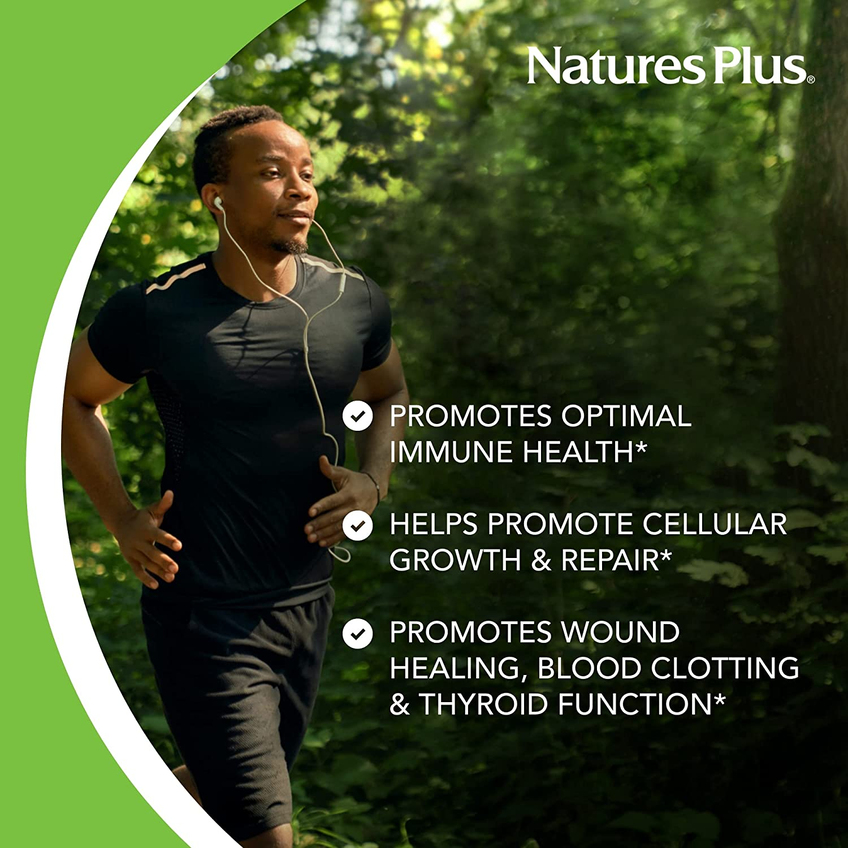 Цинк / Zinc, Nature's Plus, 10 мг, 90 таблеток