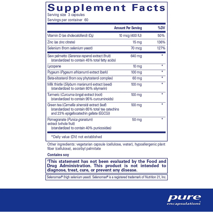 Поддержка здоровья простаты / SP Ultimate, Pure Encapsulations, 180 капсул