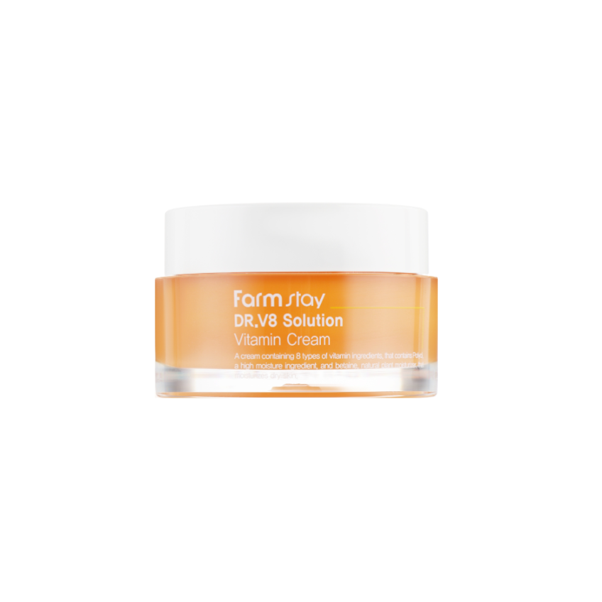 Крем для лица «Витамин» от морщин с осветляющим действием FarmStay Dr.V8 Solution Vitamin Cream
