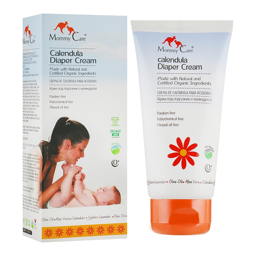 Крем під підгузник з алое вера і органічною календулою Mommy Care Calendula Diaper Cream