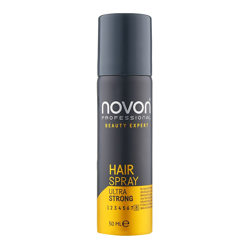 Лак для укладки волос ультрасильной фиксации Novon Professional Hairspray Ultra Strong