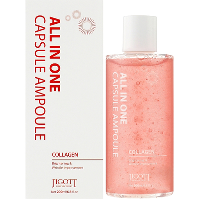 Капсульная сыворотка с коллагеном Jigott All-In-One Collagen Capsule Ampoule