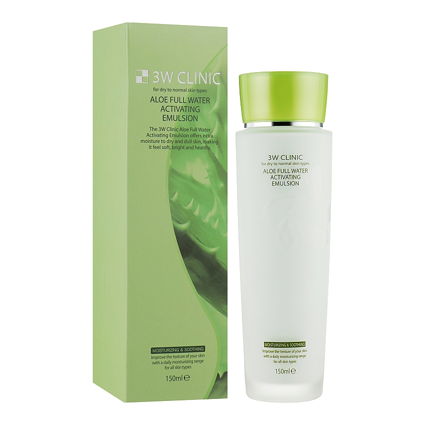 Емульсія для обличчя 3W Clinic Aloe Full Water Activating Emulsion