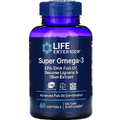 Супер омега-3 из рыбьего жира с ЭПК и ДГК / Omega Foundations Super Omega-3, Life Extension, 60 гелевых капсул