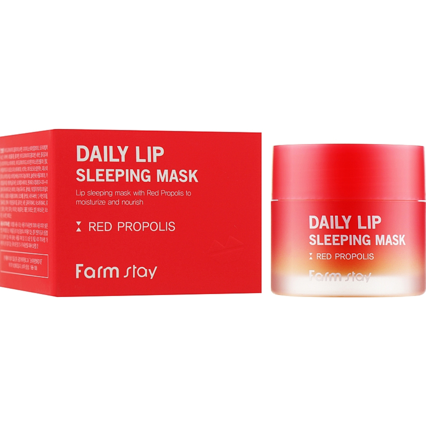 Ночная маска для губ с красным прополисом FarmStay Daily Lip Sleeping Mask Red Propolisr