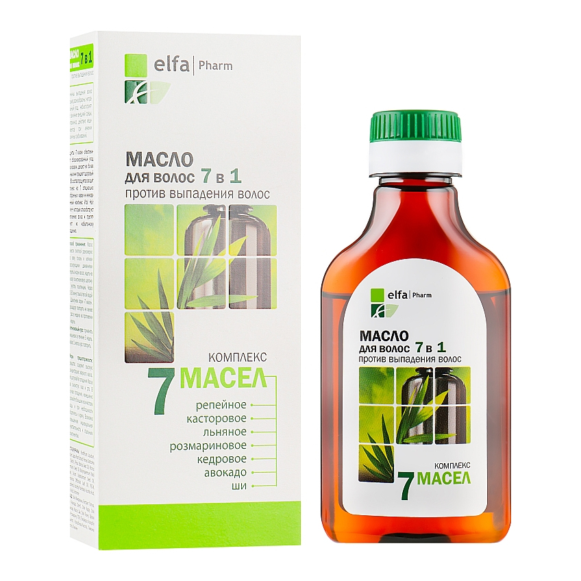 Масло для волос «7 масел» 7 в 1 Elfa Pharm