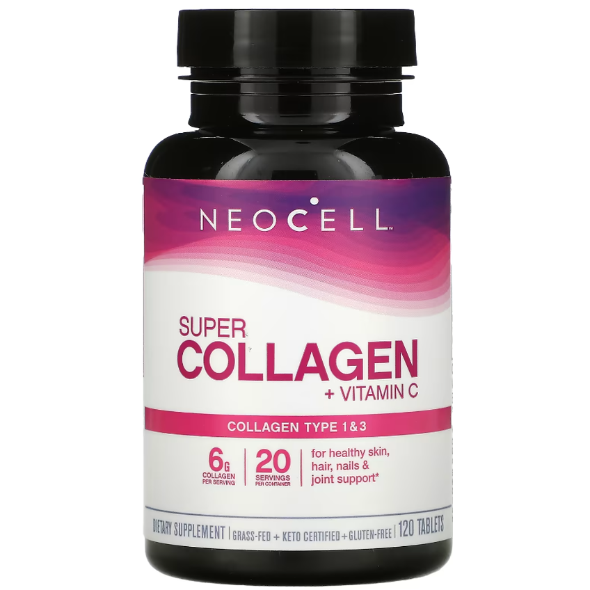 Супер коллаген с витамином С / Super Collagen, Neocell, 120 таблеток