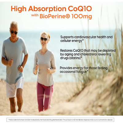 Коэнзим Q10 с высокой степенью усвоения с биоперином / CoQ10 with BioPerine, Doctor's Best, 100 мг, 60 гелевых капсул