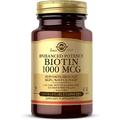 Биотин / Biotin, Solgar, 1000 мкг, 50 вегетарианских капсул