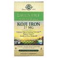 Залізо коджі ферментоване / EarthSource Food Fermented Koji Iron, Solgar, 27 мг, 30 вегетаріанських капсул