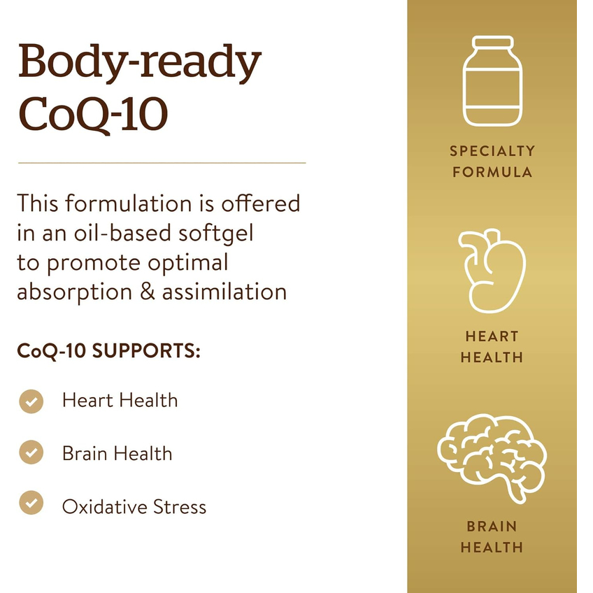 Коэнзим Q10 Мегасорб / Megasorb CoQ-10, Solgar, 100 мг, 30 гелевых капсул
