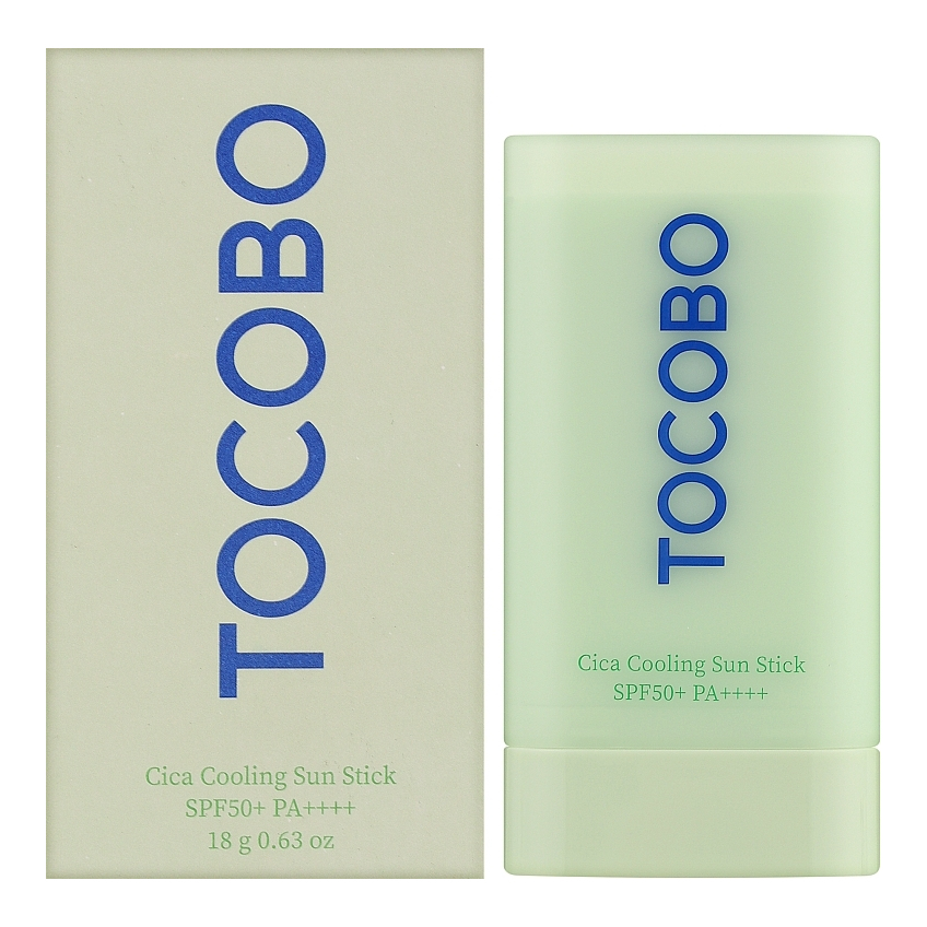 Солнцезащитный стик с охлаждающим эффектом Tocobo Cica Cooling Sun Stick SPF50+ /PA ++++