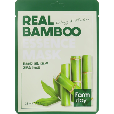 Увлажняющая маска для лица с экстрактом бамбука Farmstay Real Bamboo Essence Mask